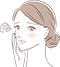 化粧のノリが悪い